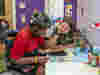 Zyan And Rachel In The Art Room At SEL
