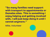 Image depicting a quote from Demelza volunteer Mike on how satisfying it is to give back