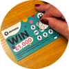 A Demelza Charity Lottery scratch card